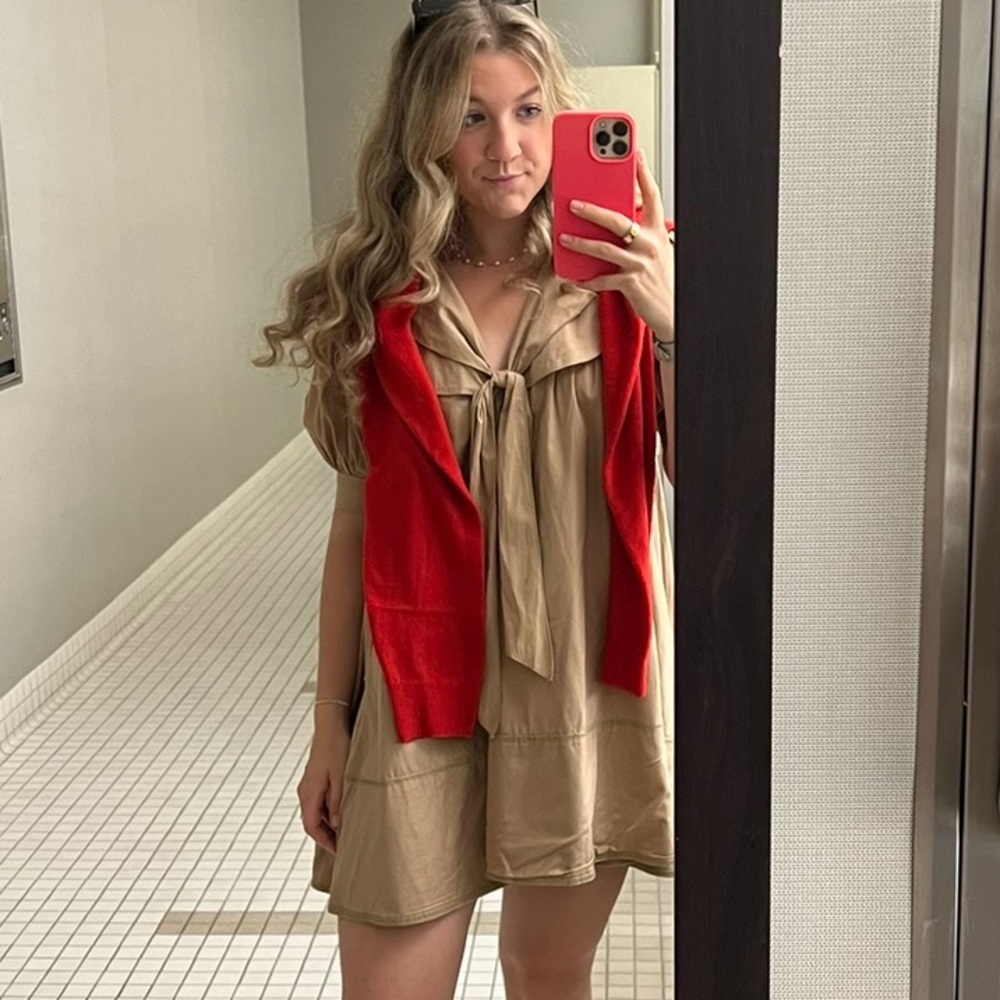 Pilcro Tan mini dress